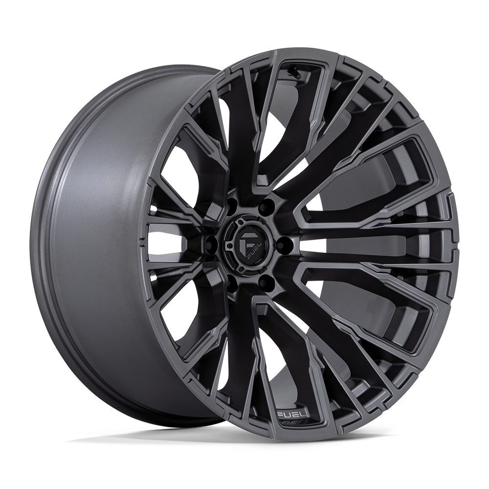 Fuel 1PC D848 REBAR MATTE GUNMETAL Wheel 22x12 6X139.7mm -44 106.1mm