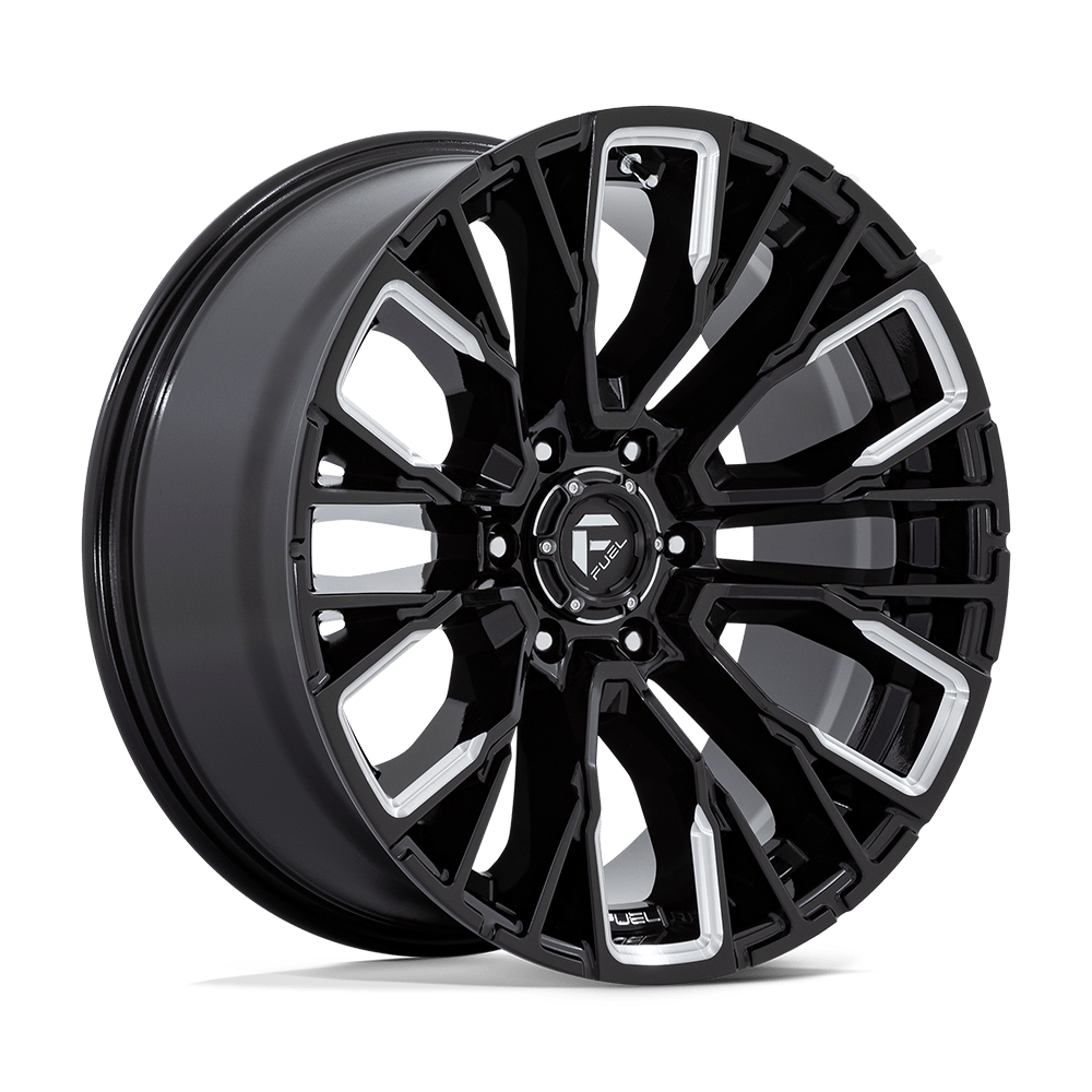 Fuel 1PC D849 REBAR GLOSS BLACK MILLED Wheel 20x9 6X135mm +1 87.1mm