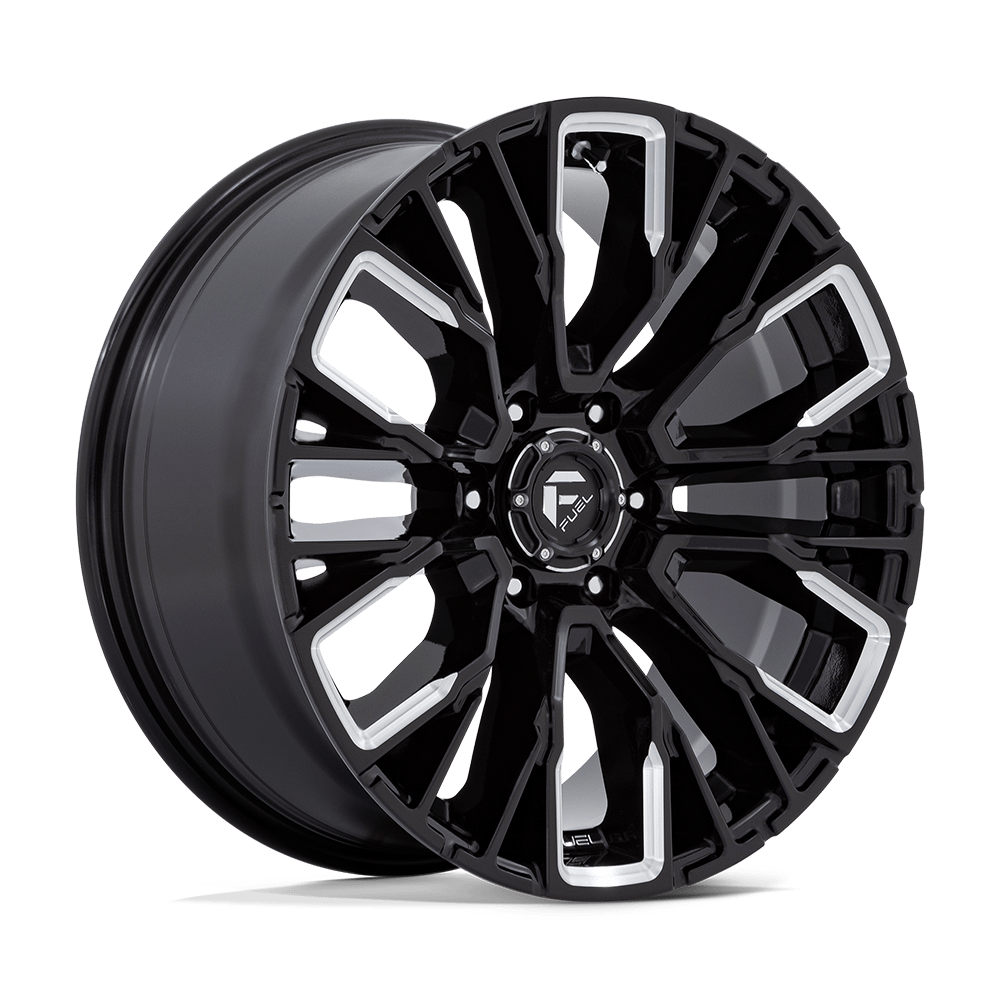 Fuel 1PC D849 REBAR GLOSS BLACK MILLED Wheel 20x9 6X135mm +20 87.1mm