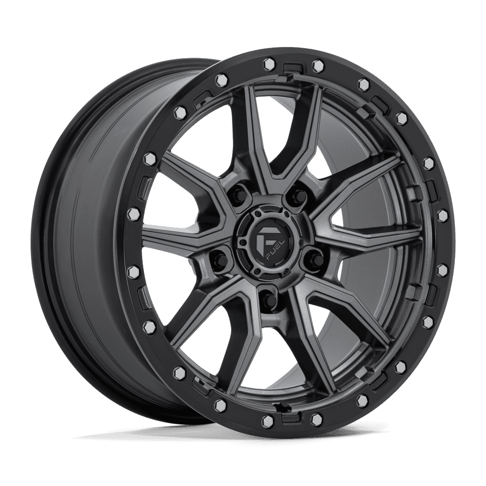 Fuel 1PC D680 REBEL MATTE GUNMETAL BLACK BEAD RING Wheel 18x9 5X127mm +20 71.5mm