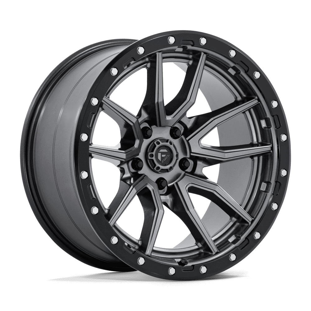 Fuel 1PC D680 REBEL MATTE GUNMETAL BLACK BEAD RING Wheel 20x10 5X127mm -18 71.5mm