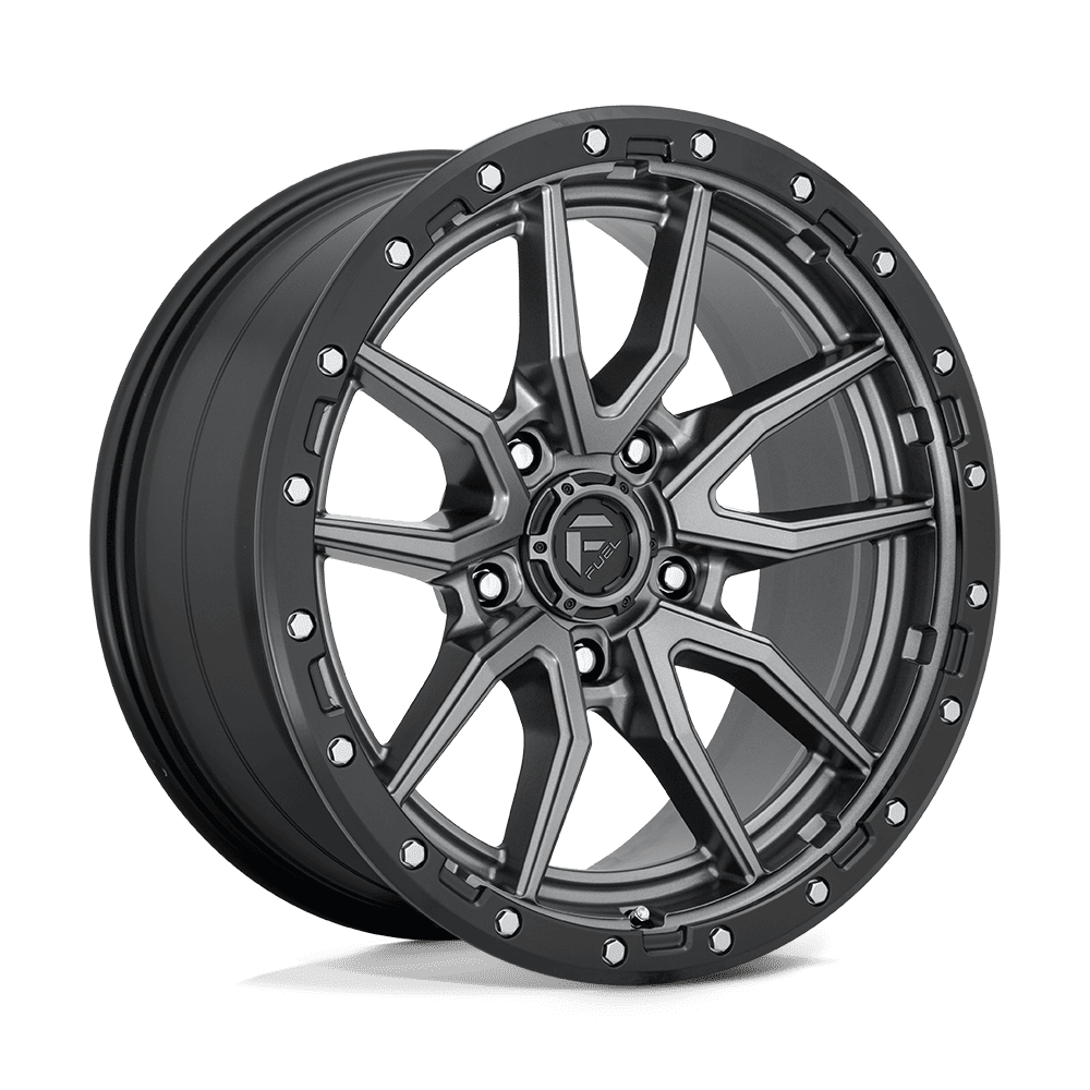 Fuel 1PC D680 REBEL MATTE GUNMETAL BLACK BEAD RING Wheel 20x9 5X127mm +1 71.5mm