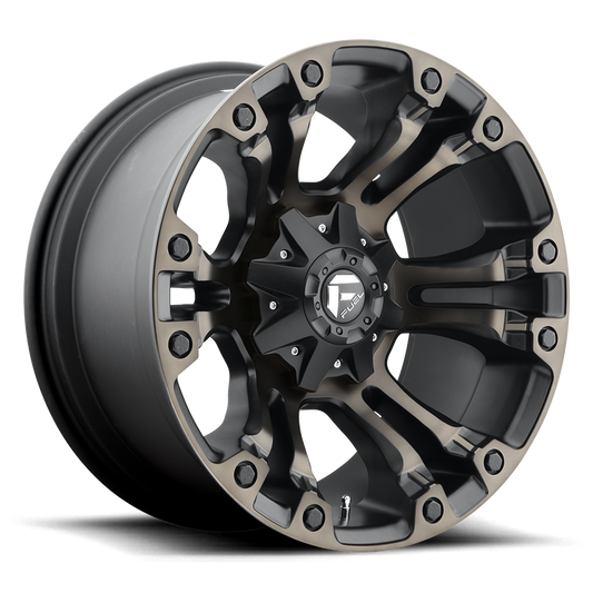 Fuel 1PC D569 VAPOR MATTE BLACK DOUBLE DARK TINT Wheel 18x9 5X114.3/5X127mm +1 78.1mm