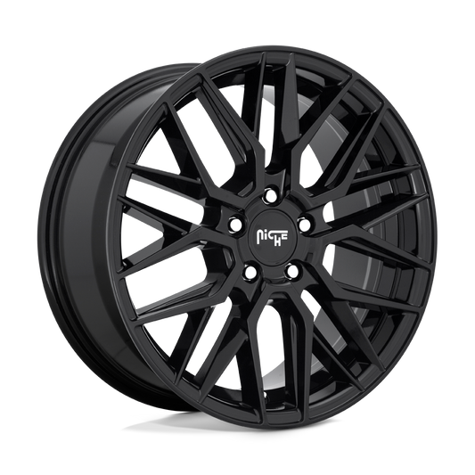 Niche 1PC M224 GAMMA GLOSS BLACK Wheel 18x8 5X112mm +42 66.56mm
