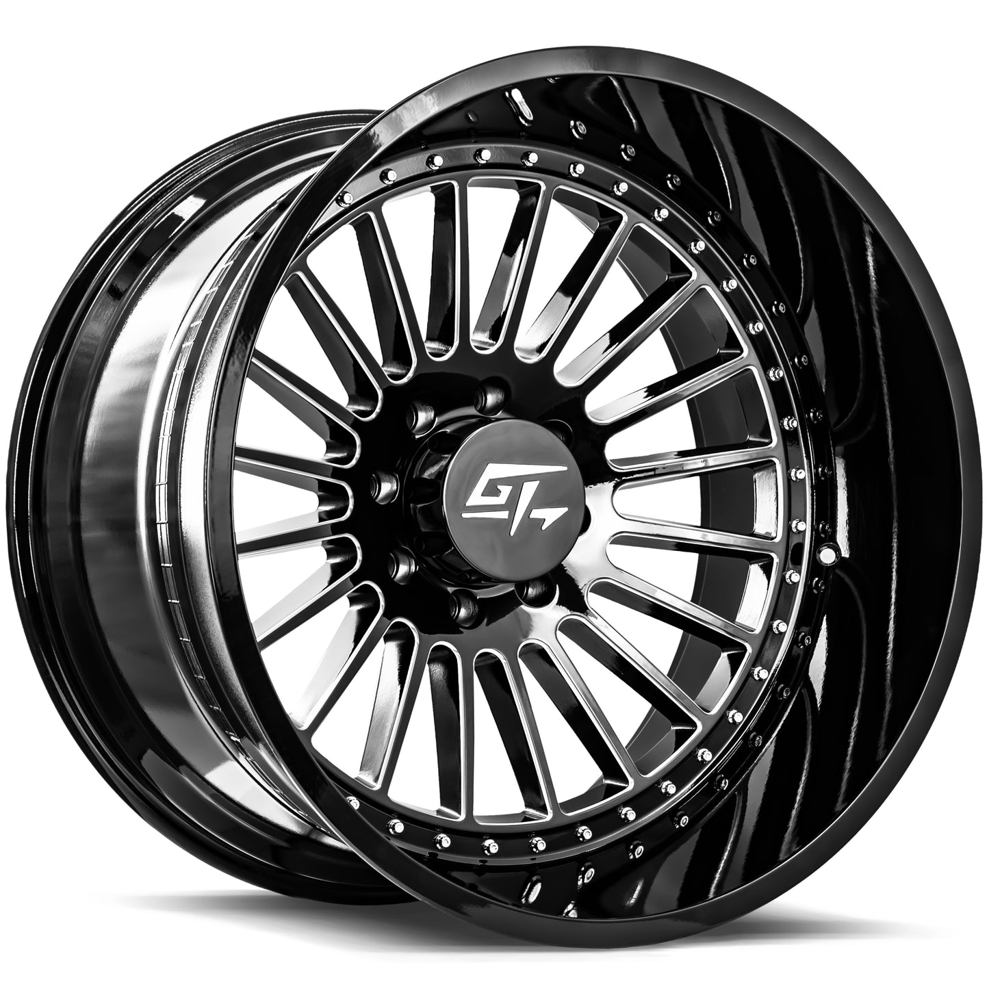 STRIKE 22x12 8x180 -44 Gloss Black Milled
