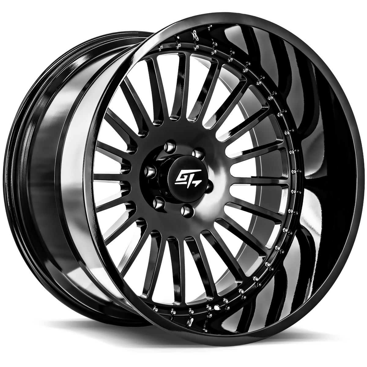 STRIKE 22x10 6x135 ET-18 87.1 bore Gloss Black Wheel