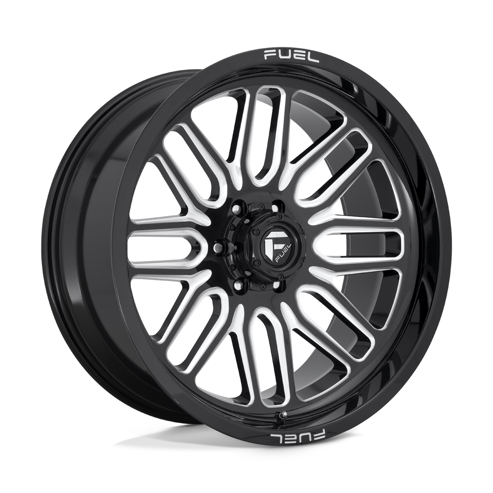 Fuel 1PC D662 IGNITE GLOSS BLACK MILLED Wheel 20x10 8X165.1mm -18 125.1mm