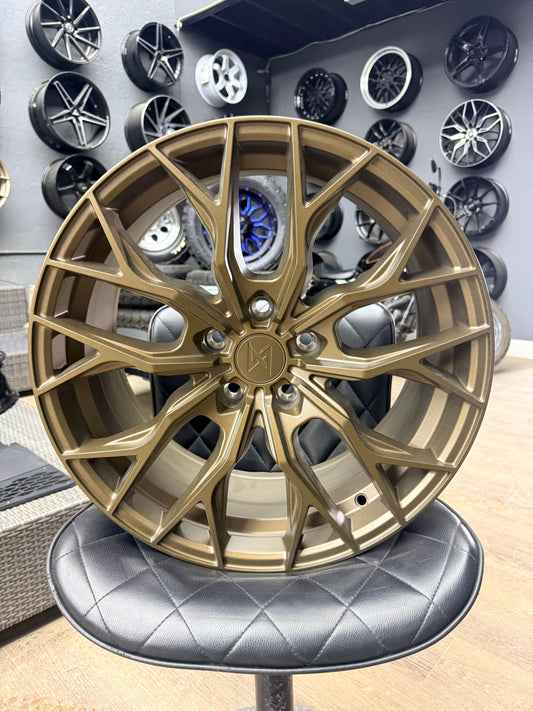 18x8.5 Sentali SS4 Matte Bronze Alloy Rims +35 5x114.3