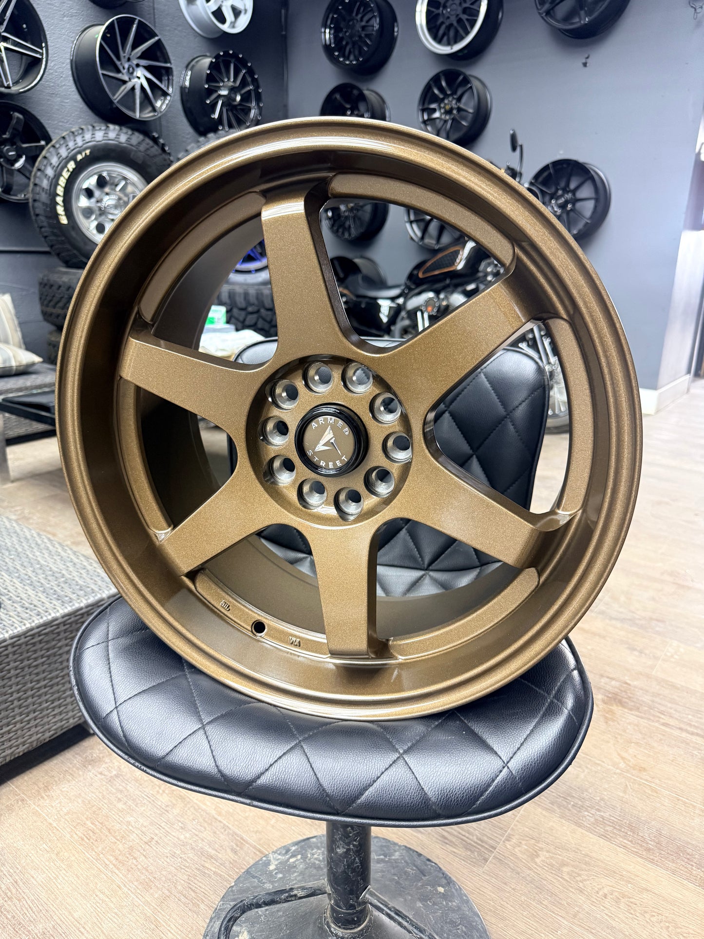 ARMED STREET VETERAN 18X8  5X114.3 +35 BRONZE ALLOY RIMS
