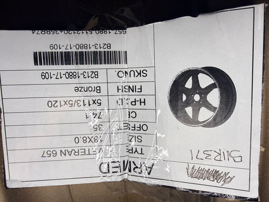 ARMED STREET VETERAN 18X8  5X120  +35 BRONZE ALLOY RIMS