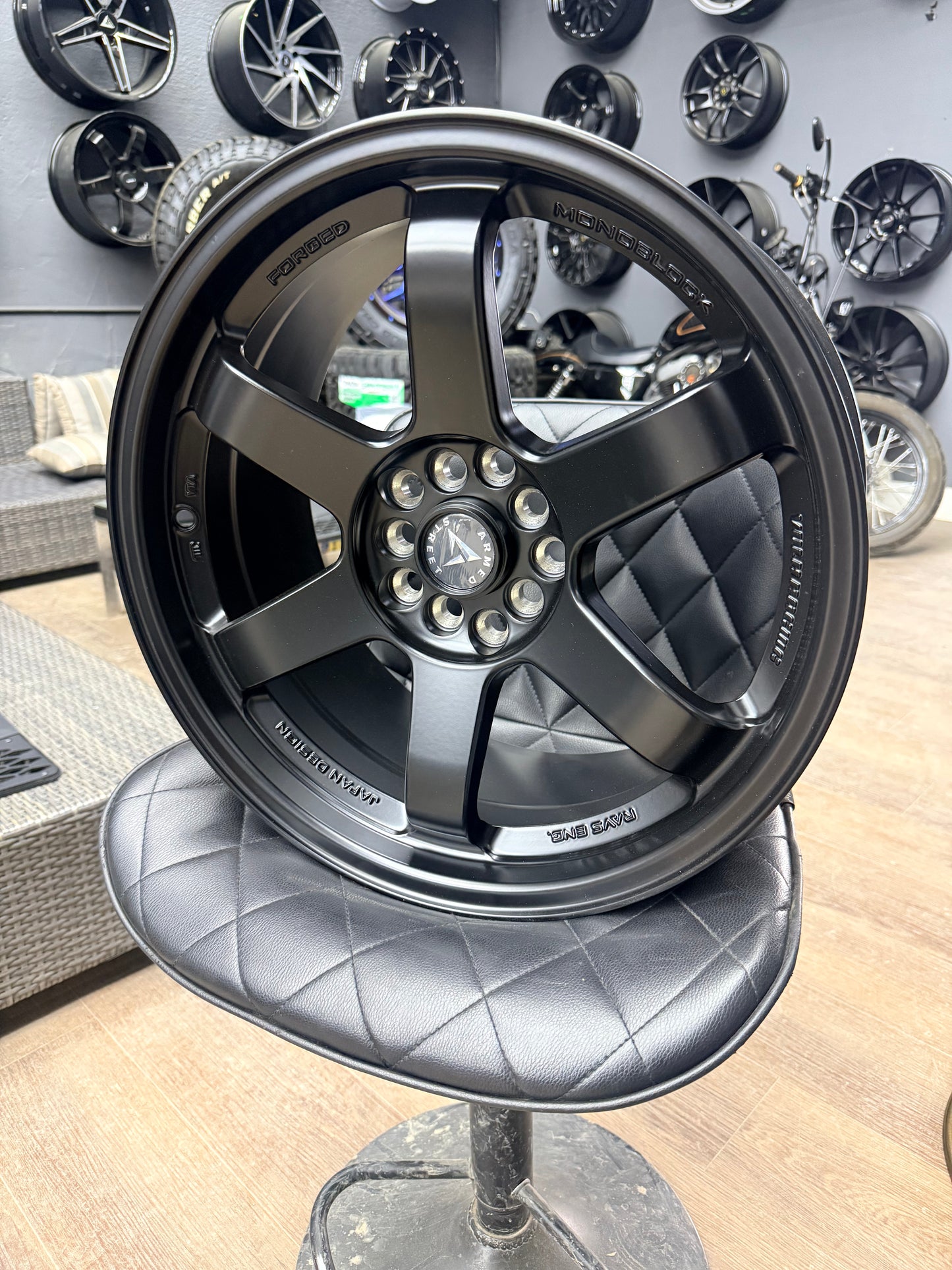 ARMED VETERAN 17x8 +28 5x100 BLACK ALLOY RIMS
