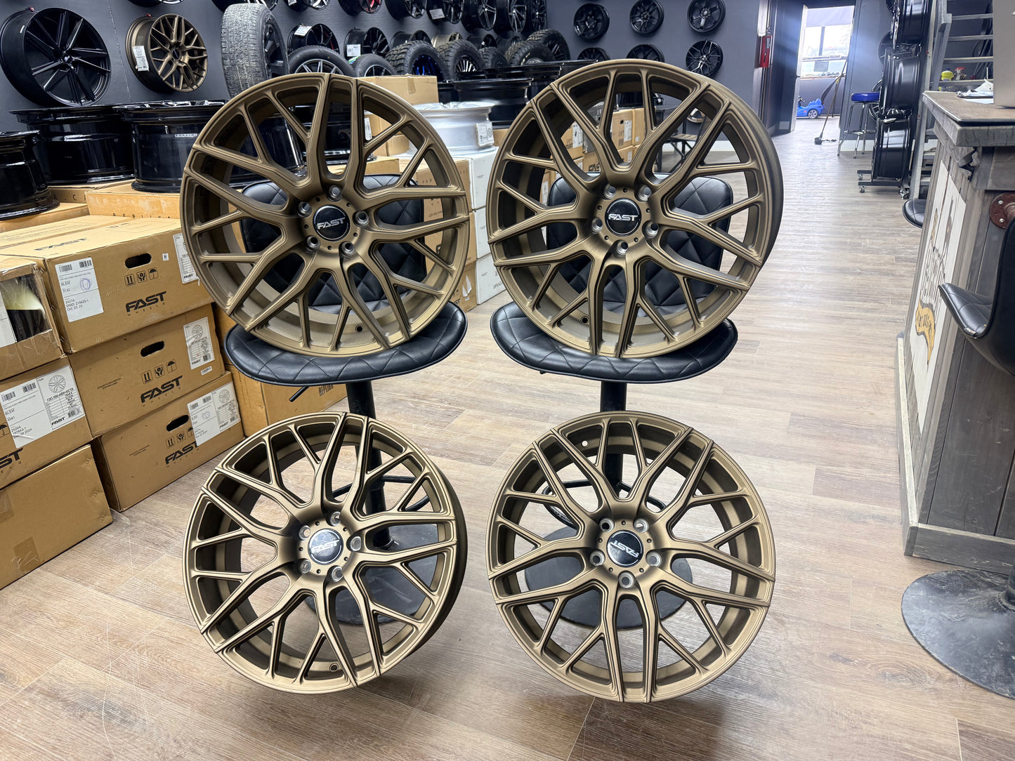 **BLEM SALE** FAST WHEELS VYBZ BRONZE 19x8.5 +40 5X112 72.6CB