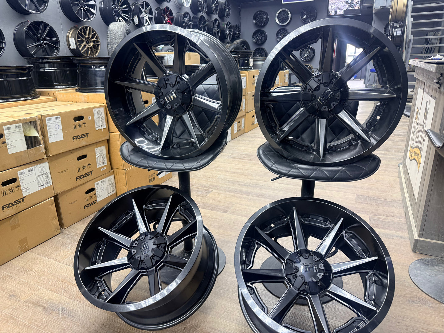 **BLEM SALE** FAST HD GRINDER ANTHRACITE 20X10 -13 6X135 & 6X139.7 106.1cb