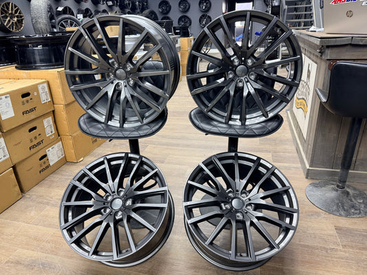 **BLEM SALE** REPLIKA R233 GLOSS GUNMETAL 20X9 +35 5X112 66.6cb