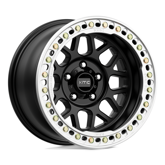 KMC KM235 GRENADE CRAWL BEADLOCK SATIN BLACK Wheel 17x8.5 6X135mm +0 87.1mm