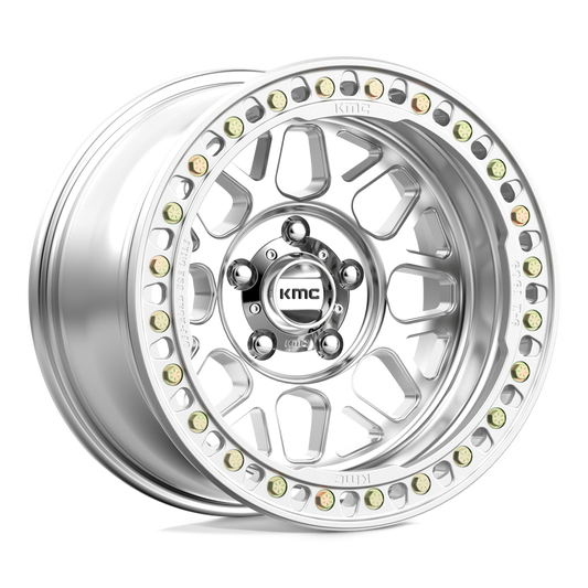 KMC KM235 GRENADE CRAWL BEADLOCK MACHINED Wheel 17x8.5 6X135mm +0 87.1mm