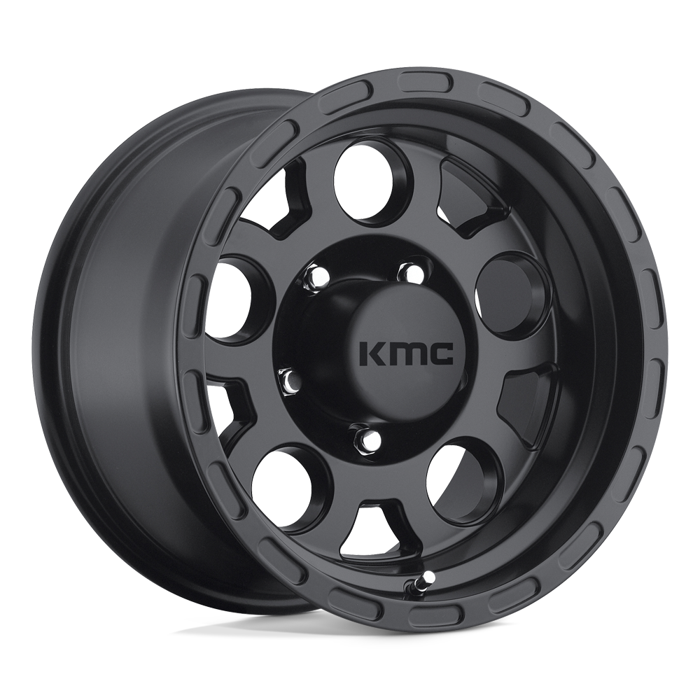 KMC KM522 ENDURO MATTE BLACK Wheel 17x9 5X127mm -6 83.7mm