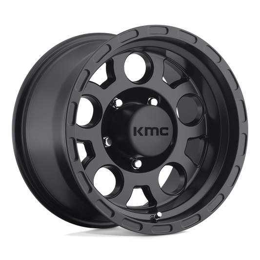 KMC KM522 ENDURO MATTE BLACK Wheel 17x9 5X127mm -6 83.7mm