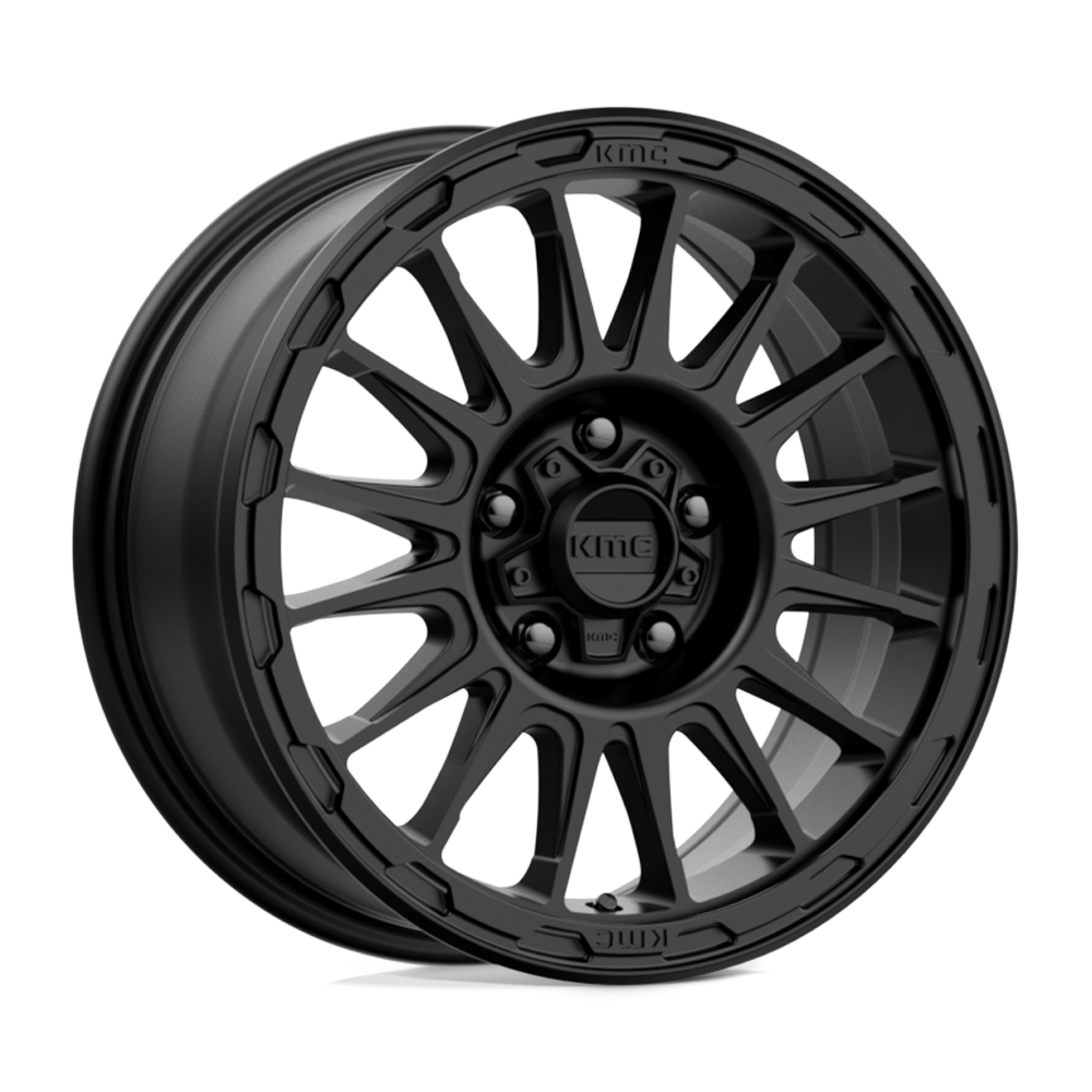KMC KM542 IMPACT SATIN BLACK Wheel 17x8 6X139.7mm +20 106.1mm