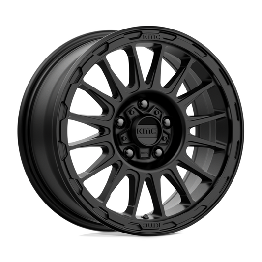 KMC KM542 IMPACT SATIN BLACK Wheel 17x8 6X139.7mm +20 106.1mm