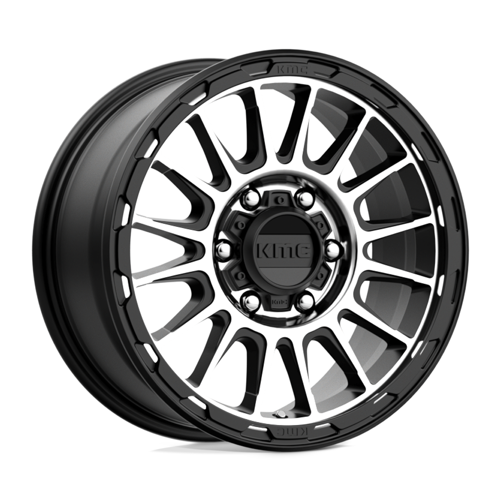 KMC KM542 IMPACT SATIN BLACK MACHINED Wheel 16x8 6X139.7mm +0 106.1mm