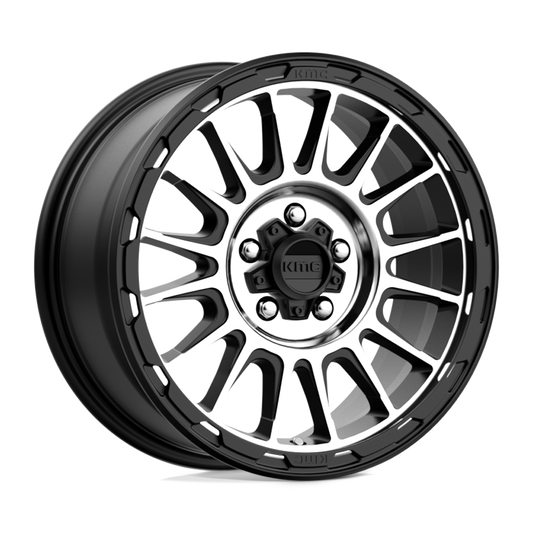 KMC KM542 IMPACT SATIN BLACK MACHINED Wheel 17x8 5X114.3mm +35 72.56mm