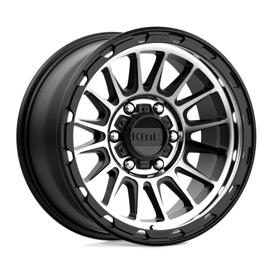 KMC KM542 IMPACT SATIN BLACK MACHINED Wheel 17x8.5 6X139.7mm +0 106.1mm