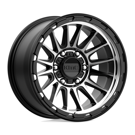 KMC KM542 IMPACT SATIN BLACK MACHINED Wheel 17x9 6X139.7mm -12 106.1mm
