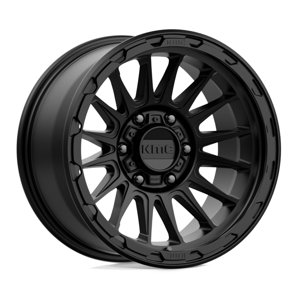 KMC KM542 IMPACT SATIN BLACK Wheel 17x9 6X139.7mm -12 106.1mm