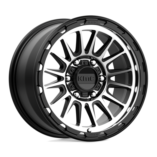 KMC KM542 IMPACT SATIN BLACK MACHINED Wheel 17x9 6X139.7mm +18 106.1mm