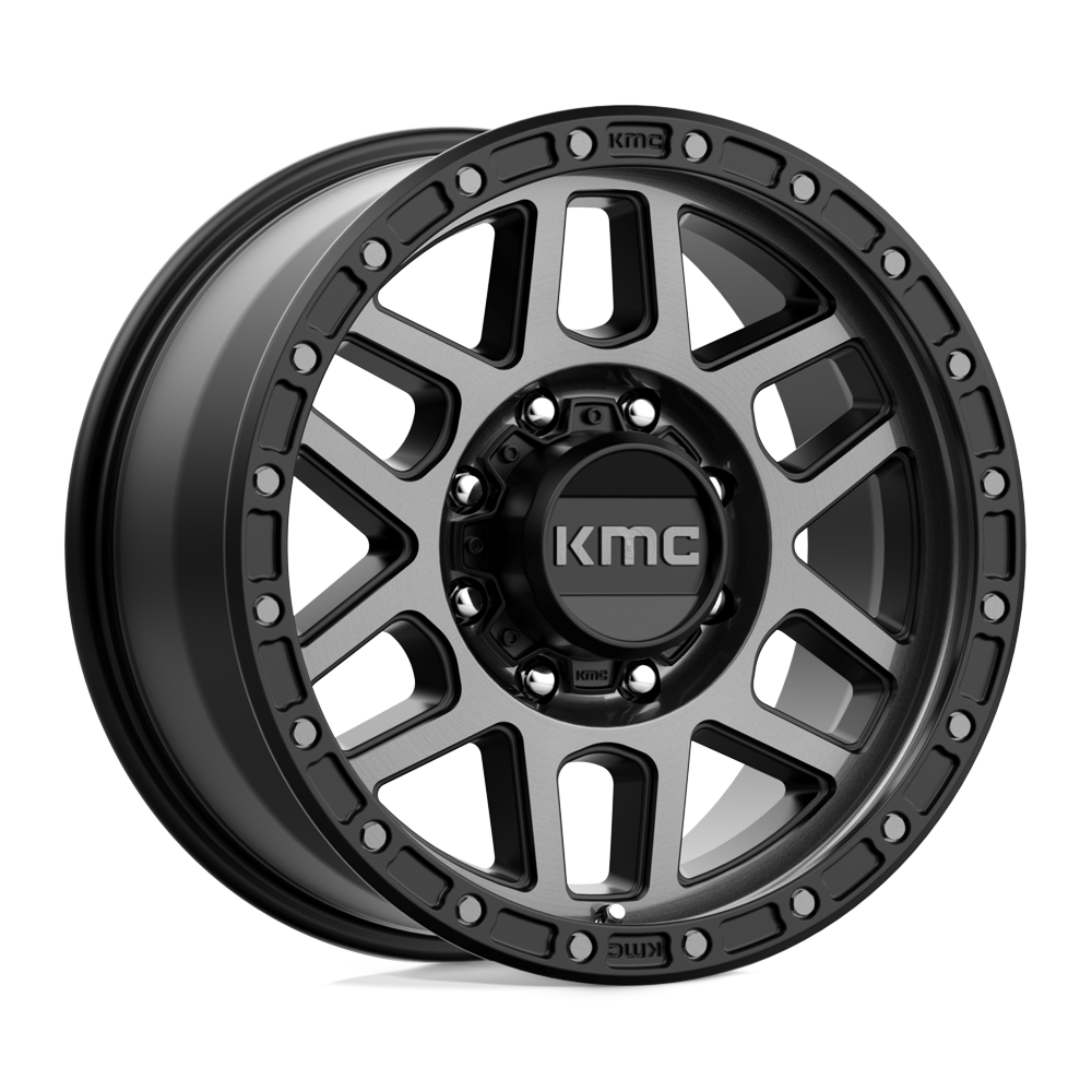KMC KM544 MESA SATIN BLACK W/ GRAY TINT Wheel 17x9 8X170mm +18 125.1mm