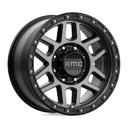 KMC KM544 MESA SATIN BLACK W/ GRAY TINT Wheel 17x9 8X170mm +18 125.1mm