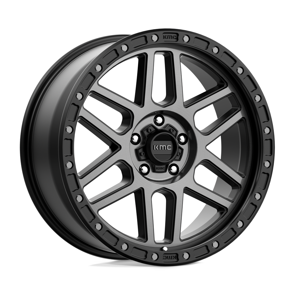 KMC KM544 MESA SATIN BLACK W/ GRAY TINT Wheel 17x9 5X127mm +18 71.5mm