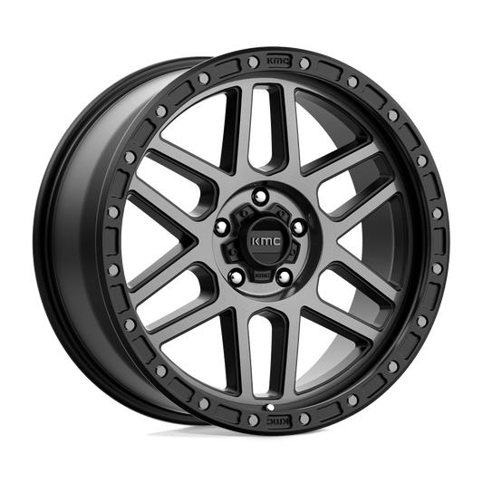 KMC KM544 MESA SATIN BLACK W/ GRAY TINT Wheel 17x9 5X127mm +18 71.5mm