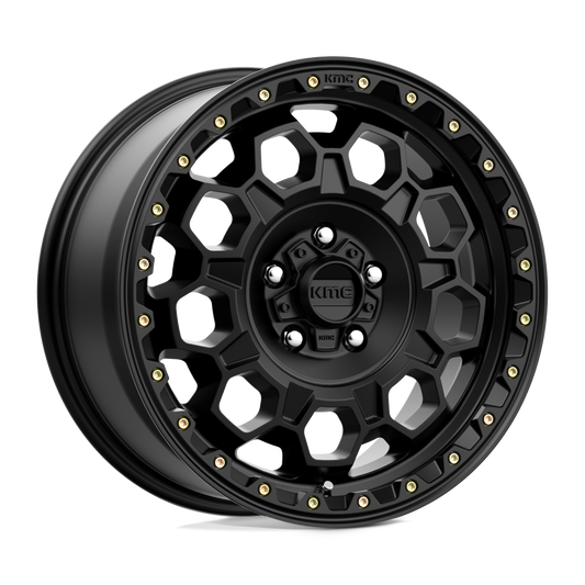 KMC KM545 TREK SATIN BLACK Wheel 17x8 6X139.7mm +20 106.1mm