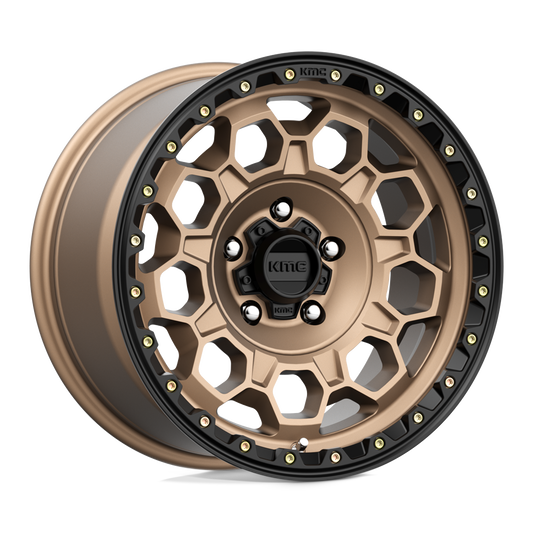 KMC KM545 TREK MATTE BRONZE W/ BLACK LIP Wheel 17x9 5X127mm +0 71.5mm