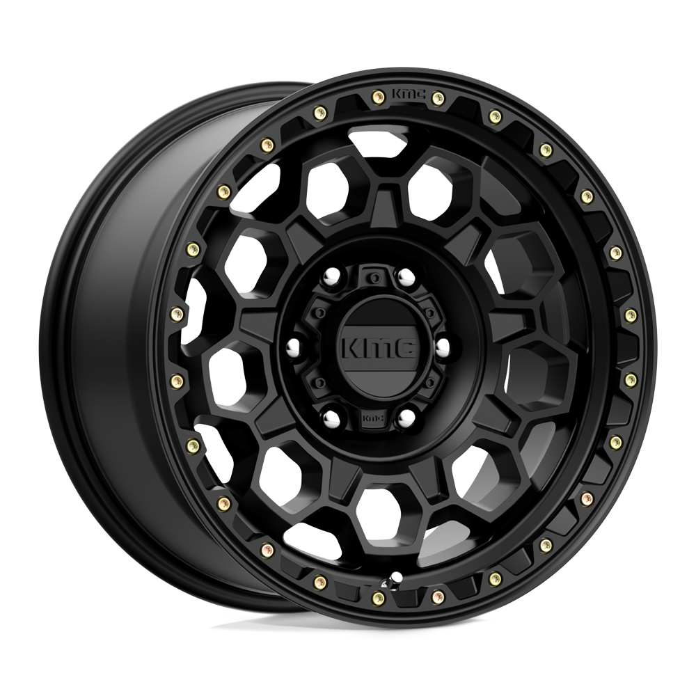 KMC KM545 TREK SATIN BLACK Wheel 17x9 6X139.7mm +0 106.1mm