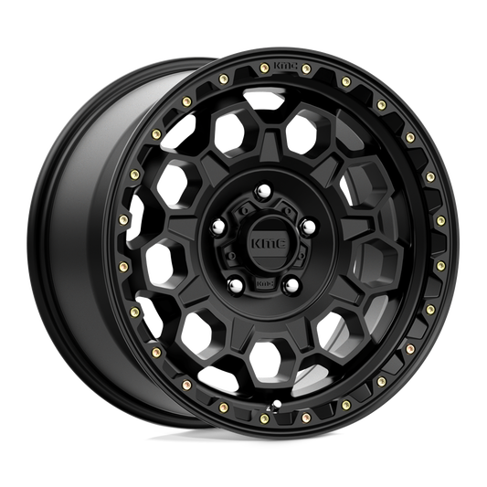 KMC KM545 TREK SATIN BLACK Wheel 17x9 5X127mm +18 71.5mm