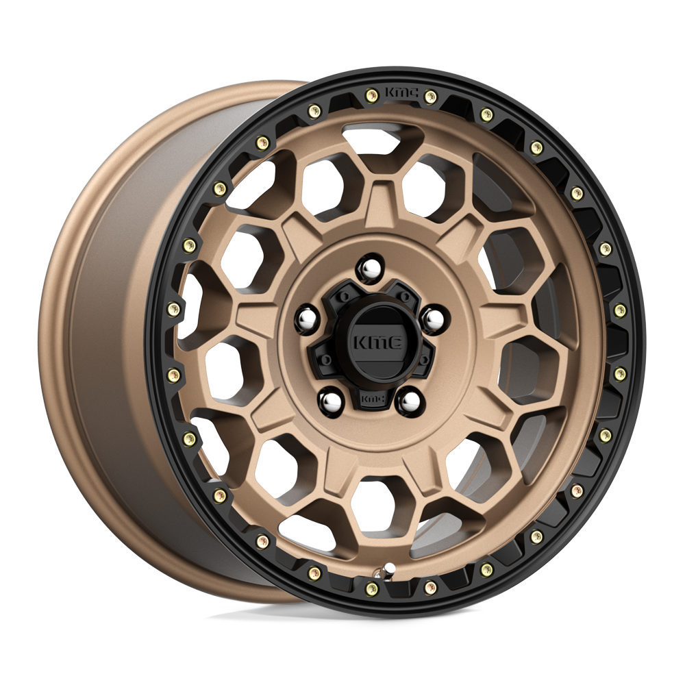 KMC KM545 TREK MATTE BRONZE W/ BLACK LIP Wheel 17x9 5X127mm +18 71.5mm