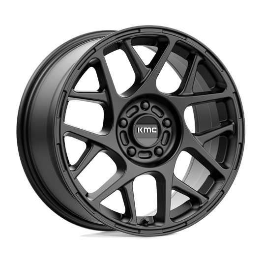 KMC KM708 BULLY SATIN BLACK Wheel 17x8 5X108mm +38 72.56mm