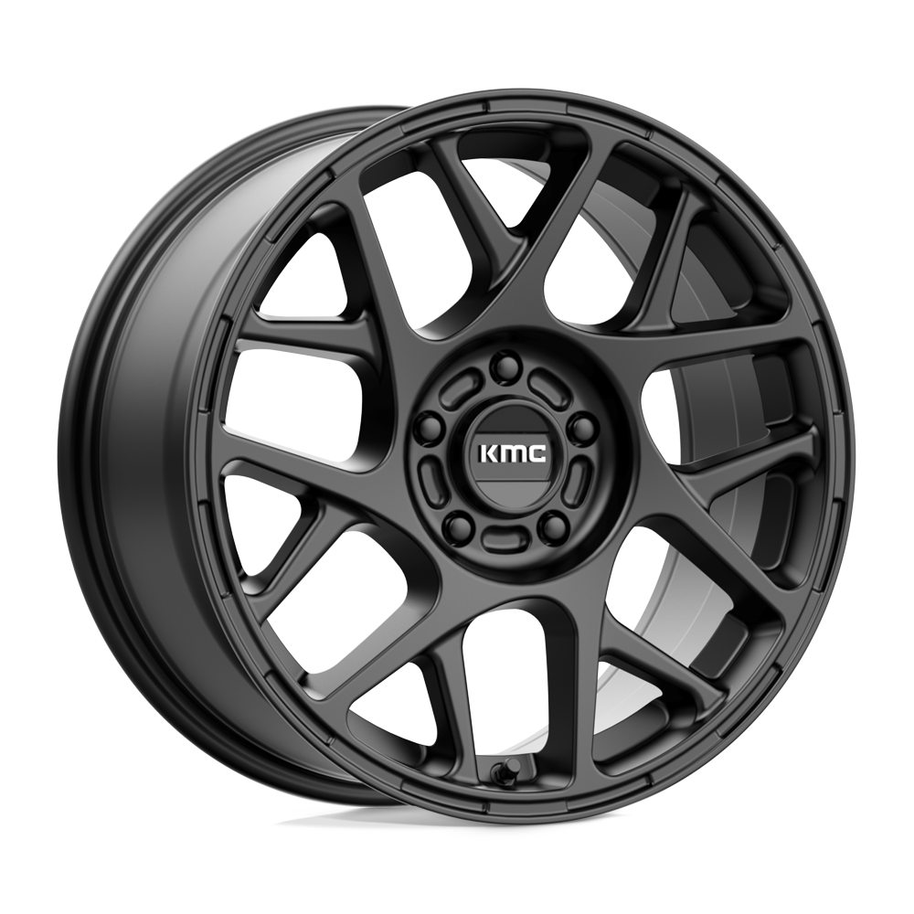 KMC KM708 BULLY SATIN BLACK Wheel 17x8 5X120mm +38 74.1mm