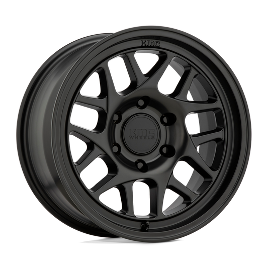 KMC KM717 BULLY OL SATIN BLACK Wheel 17x8.5 6X139.7mm +18 106.1mm