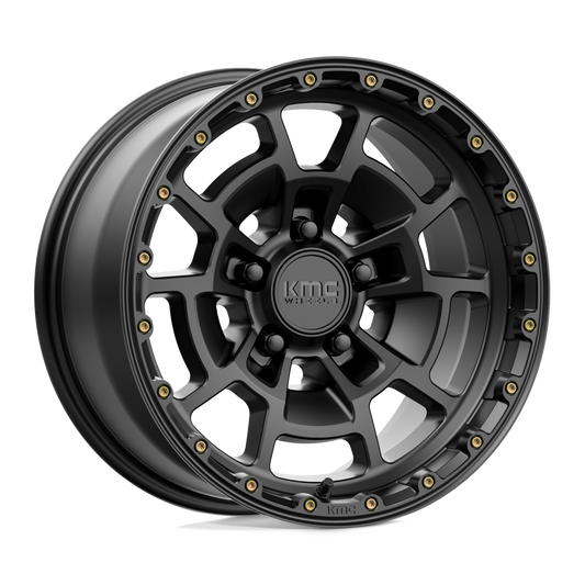 KMC KM718 SUMMIT SATIN BLACK Wheel 17x8.5 5X127mm +0 71.5mm