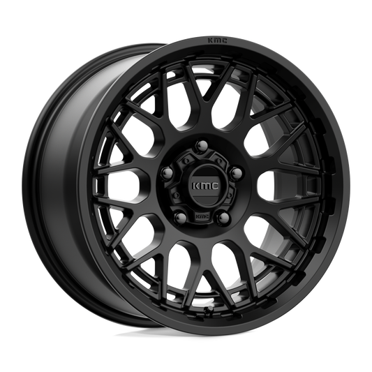 KMC KM722 TECHNIC SATIN BLACK Wheel 17x8.5 5X127mm +18 71.5mm