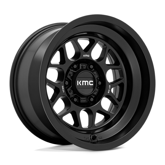 KMC KM725 TERRA SATIN BLACK Wheel 17x9 6X139.7mm -38 106.1mm