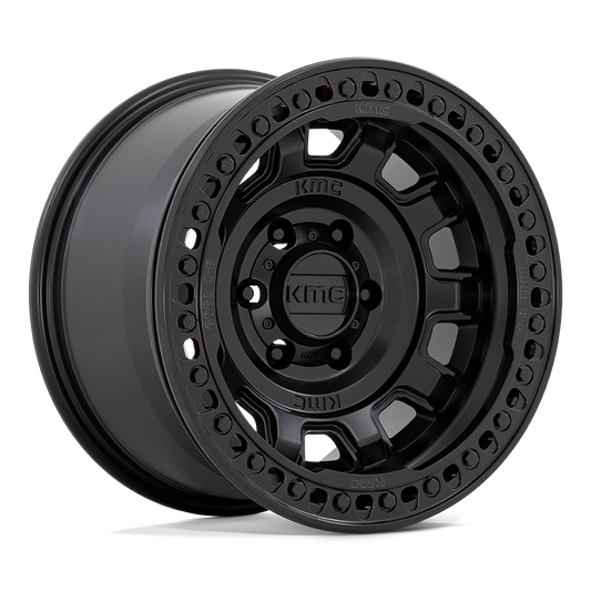 KMC KM236 TANK BEADLOCK SATIN BLACK Wheel 17x9 8X165.1mm -38 125.1mm