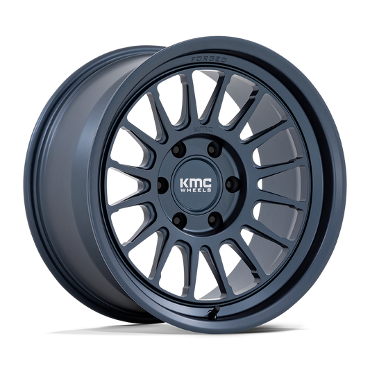 KMC KM447 IMPACT FORGED MONOBLOCK METALLIC BLUE Wheel 18x9 6X135mm +0 87.1mm