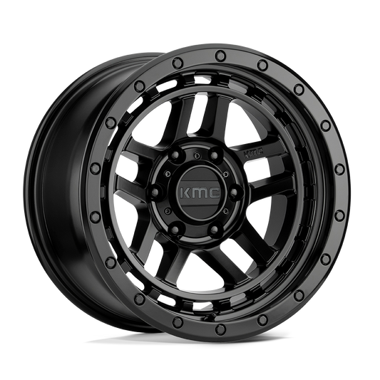 KMC KM540 RECON SATIN BLACK Wheel 17x8.5 5X127mm +18 71.5mm