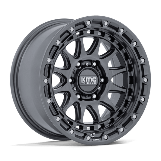 KMC KM556 CRUX GLOSS GUNMETAL Wheel 17x8.5 6X139.7mm +25 106.1mm