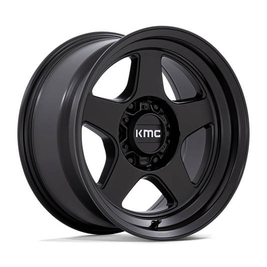 KMC KM728 LOBO MATTE BLACK Wheel 17x8.5 6X139.7mm -10 106.1mm